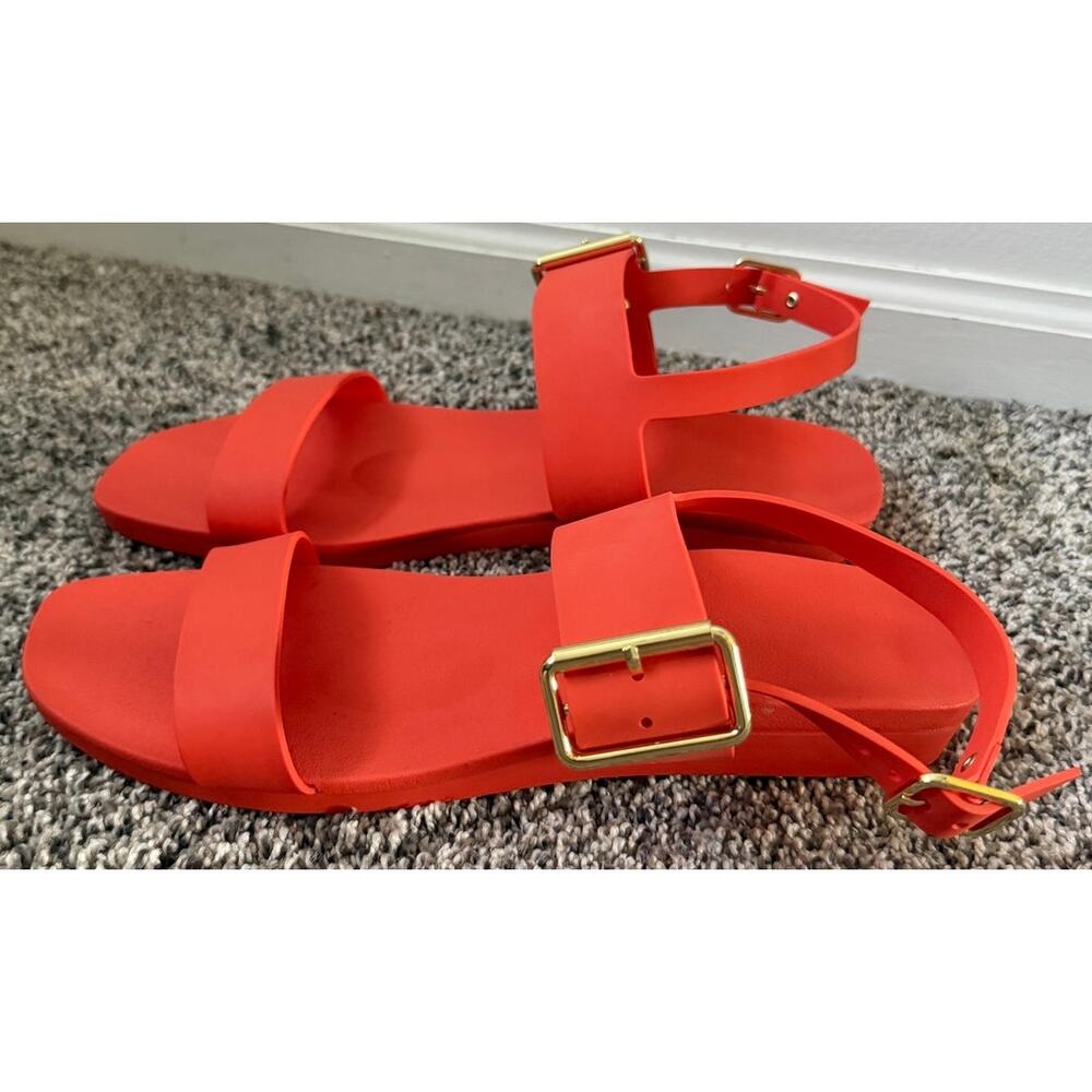 Bared Footwear sanderlings rubber sandals papaya rubber women's size 11-11.5